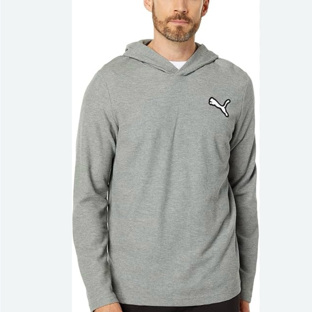 Puma Men's Heather Gray Hoodie